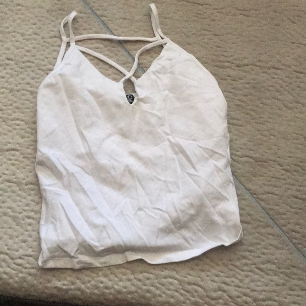 White tank/crop top